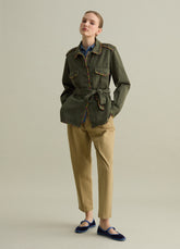 Ovs Shacket With Multicoloured Stitching